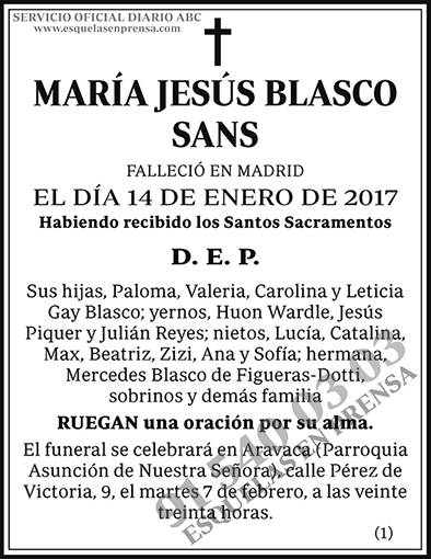 María Jesús Blasco Sans